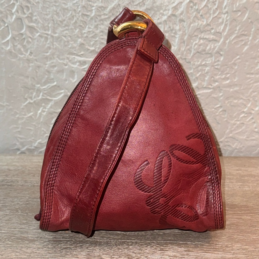 Loewe Red Leather Shoulder Bag